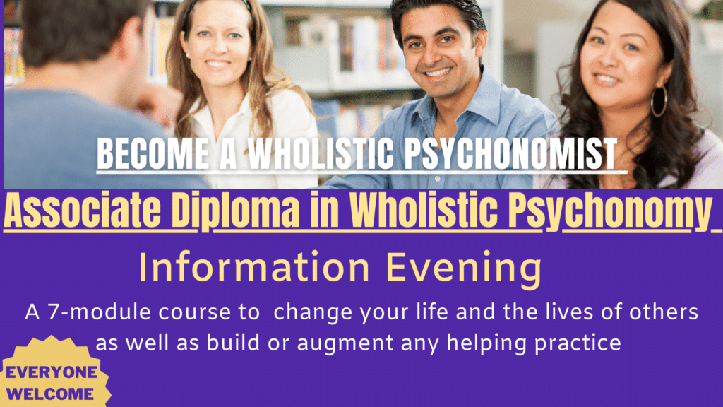 Become a Wholistic Psychonomist AssDip